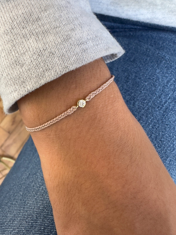 14k diamond friendship bracelet