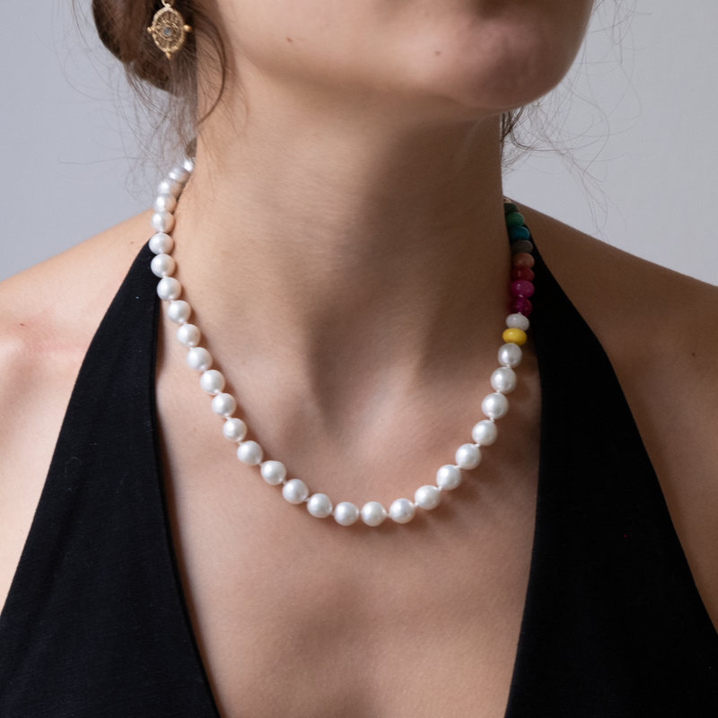 14k Pearl Candy Necklace