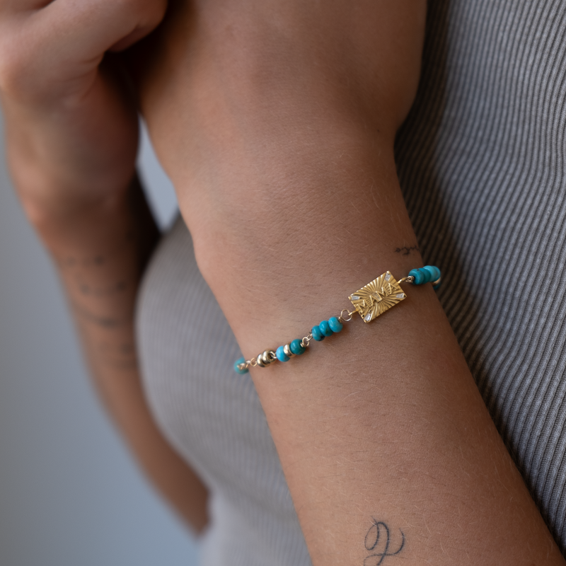 14k gold Word Bracelet