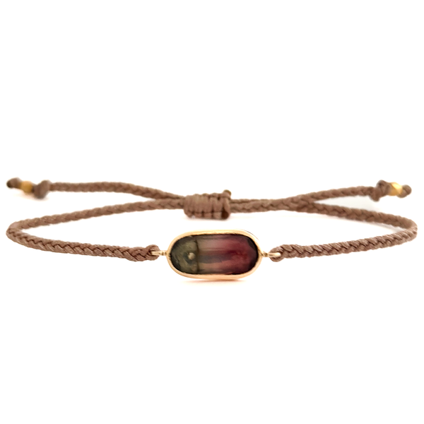 Bi-Colored Tourmaline Bracelet 14k Gold