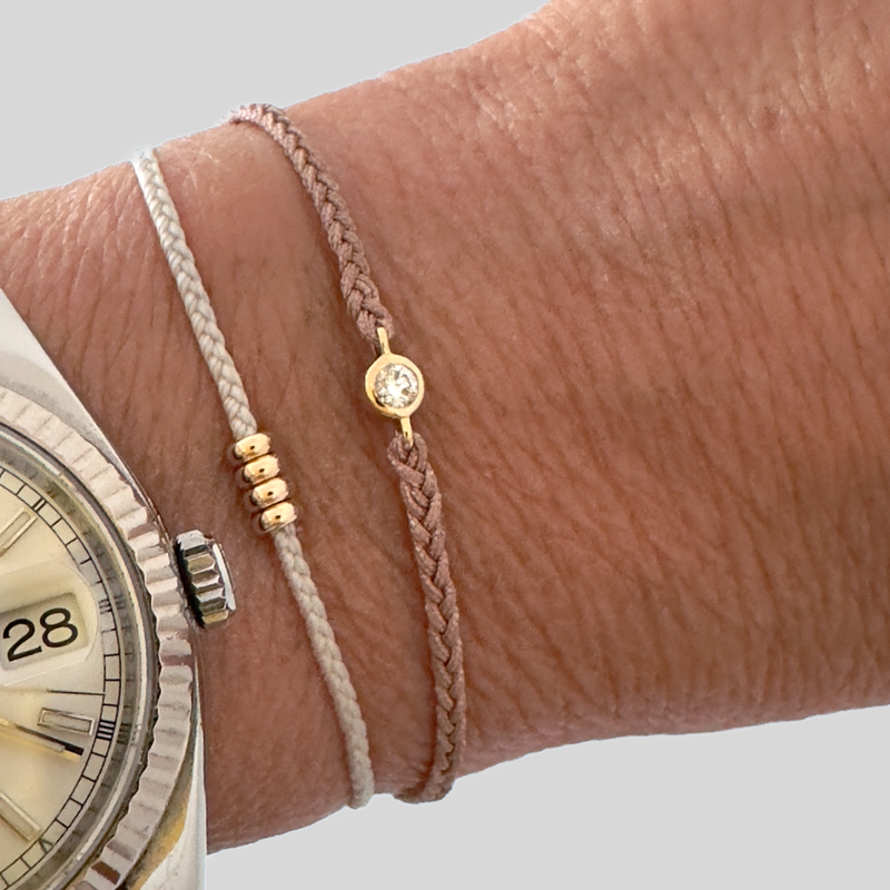 14k diamond friendship bracelet