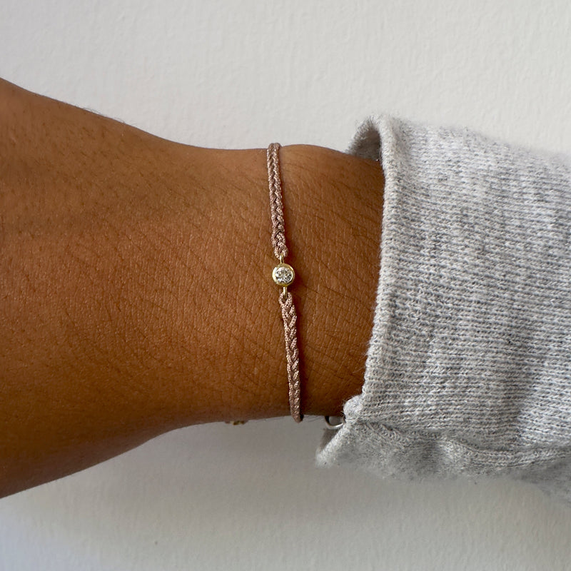 14k diamond friendship bracelet