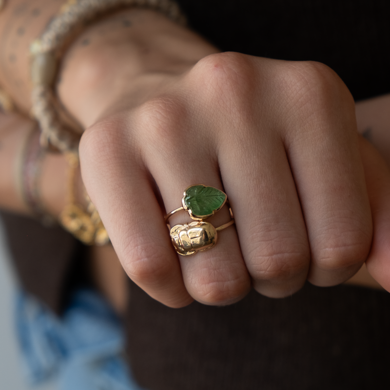 14k gold Scarab Ring