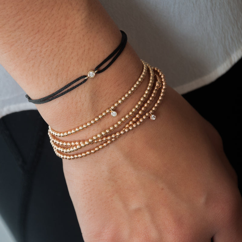 Jewellery Bracelet for Women and Men (Pack of 3 Bracelet) : Gold Bead  Bracelets with Mother of