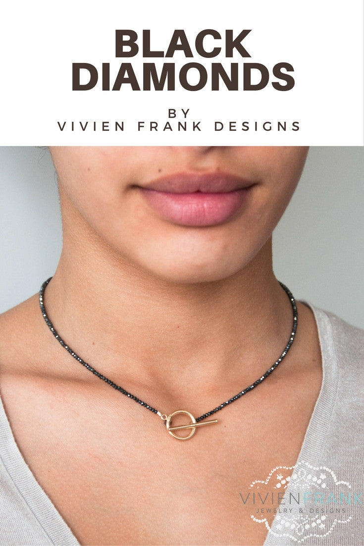 Tiny initial necklace - Two charms – Vivien Frank Designs